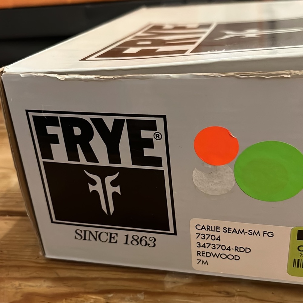 Red Frye Shoes, Brand New WITH Tags - Picture 4 of 5